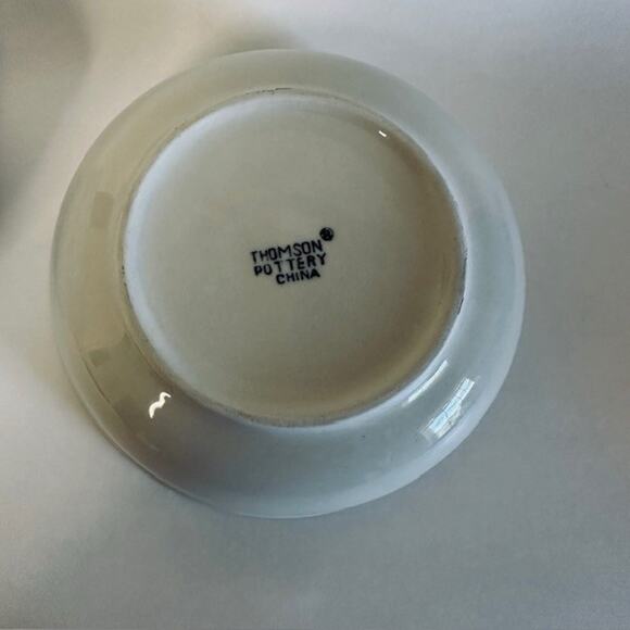 Thomson Snowman, Soup/Cereal Bowl set of 4, Blue Speckles, Snowman/Center - Picture 4 of 11